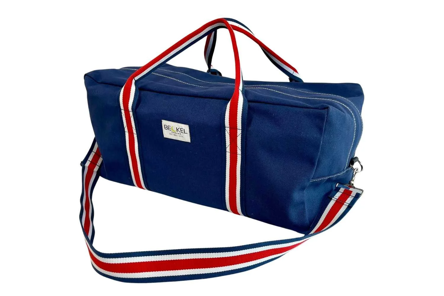 Bally ケース ネイビー/レッド/ホワイト Red, White and Blue Duffel Bag | USA Made — Beckel Canvas Products